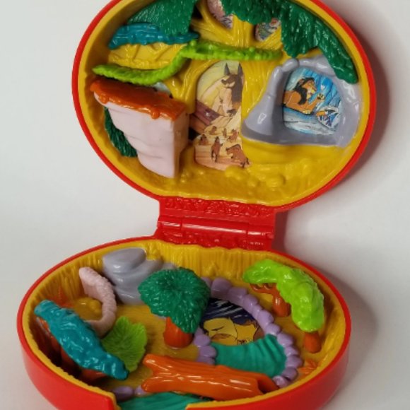 1996 Disney's The Lion King Bluebird Compact Playset With 2 Figures Vintage - Picture 3 of 10